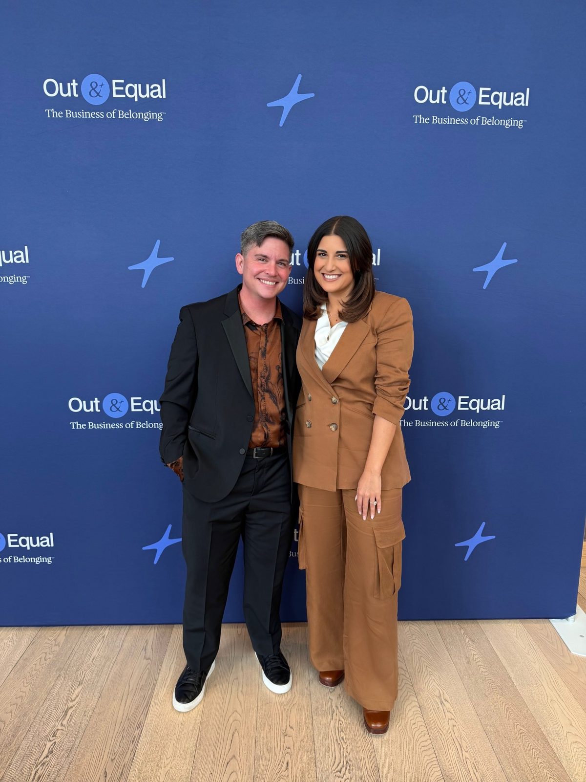 Eli and Ashley at the Out & Equal conference